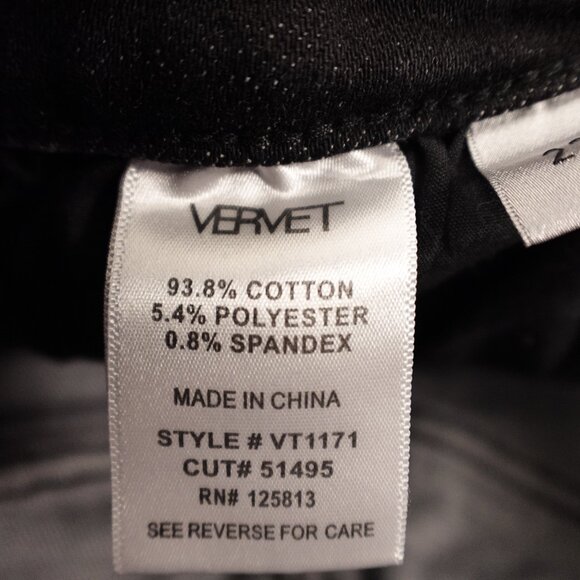 VERVET Jeans Remi High Rise Distressed Women's Size 27 Black - Picture 12 of 12